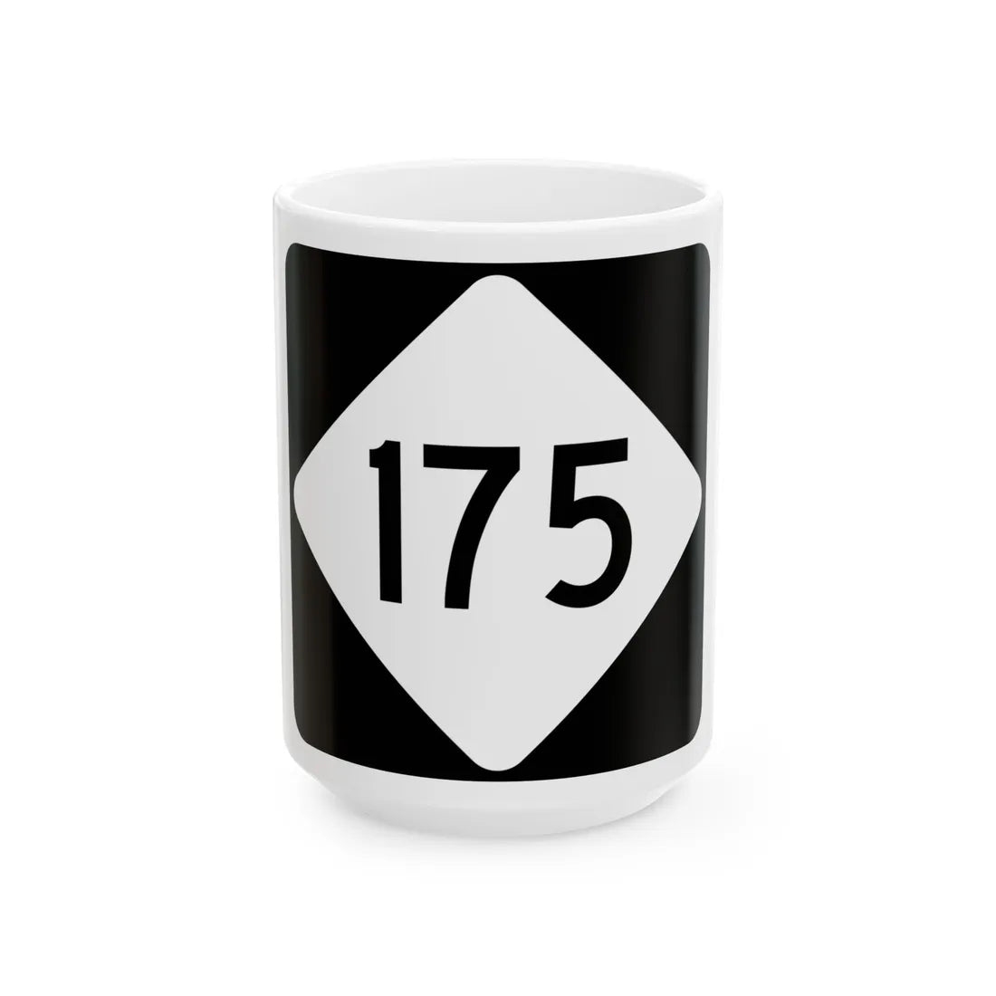 NC 175 (North Carolina) (Road Sign) White Coffee Mug 15oz - Go Mug Yourself