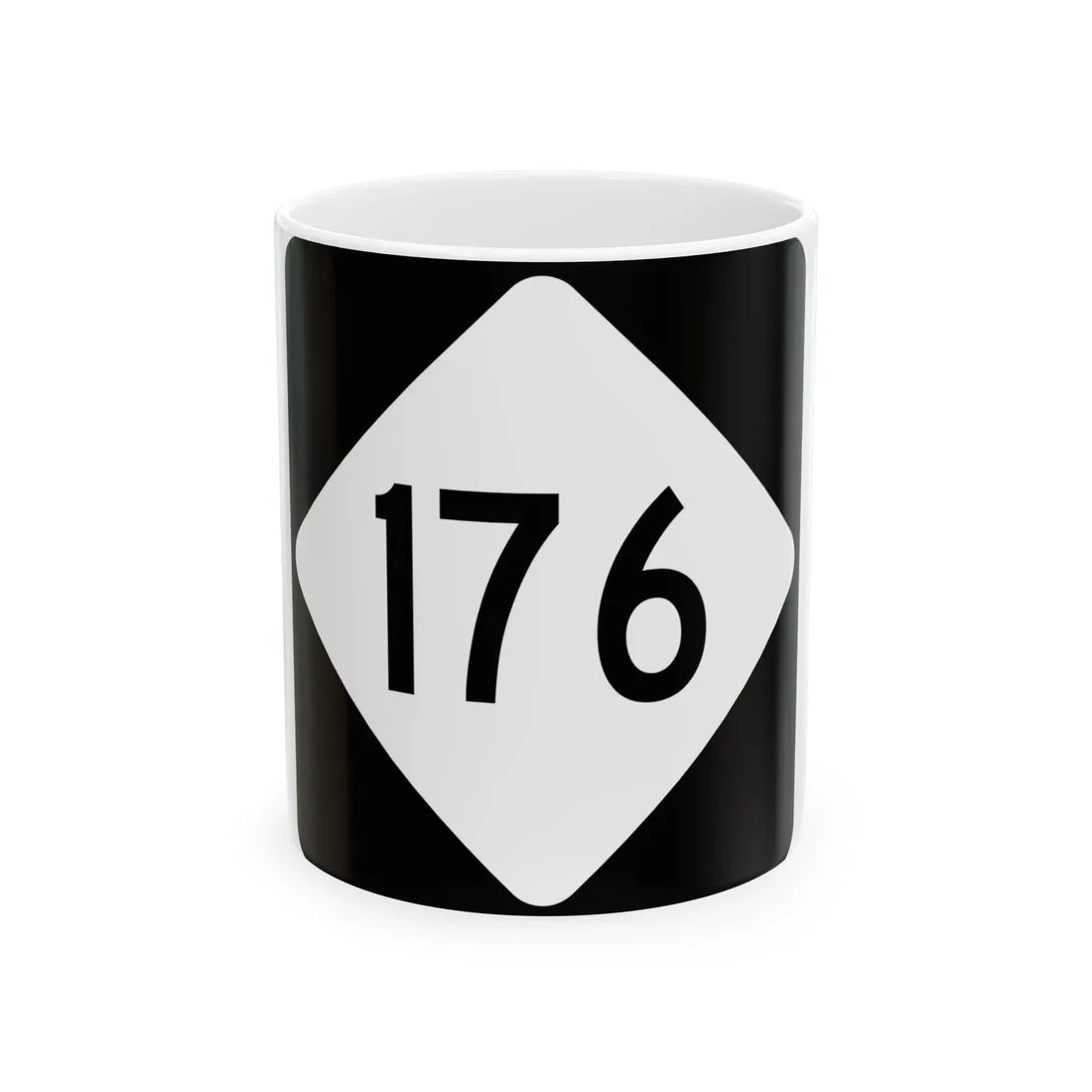 NC 176 (North Carolina) (Road Sign) White Coffee Mug 11oz - Go Mug Yourself