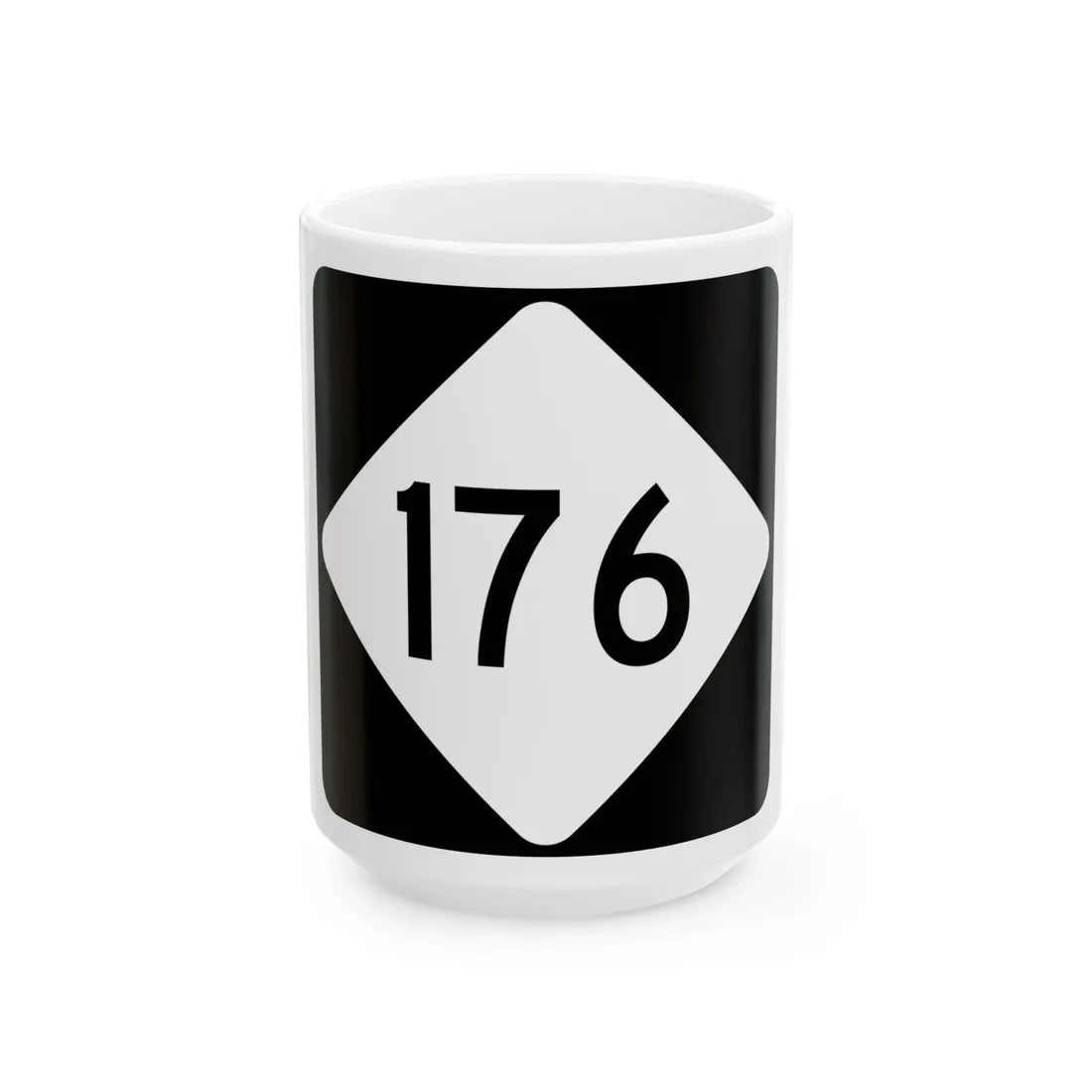 NC 176 (North Carolina) (Road Sign) White Coffee Mug 15oz - Go Mug Yourself