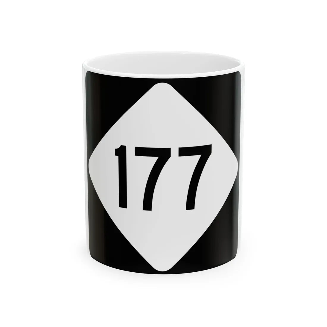 NC 177 (North Carolina) (Road Sign) White Coffee Mug 11oz - Go Mug Yourself