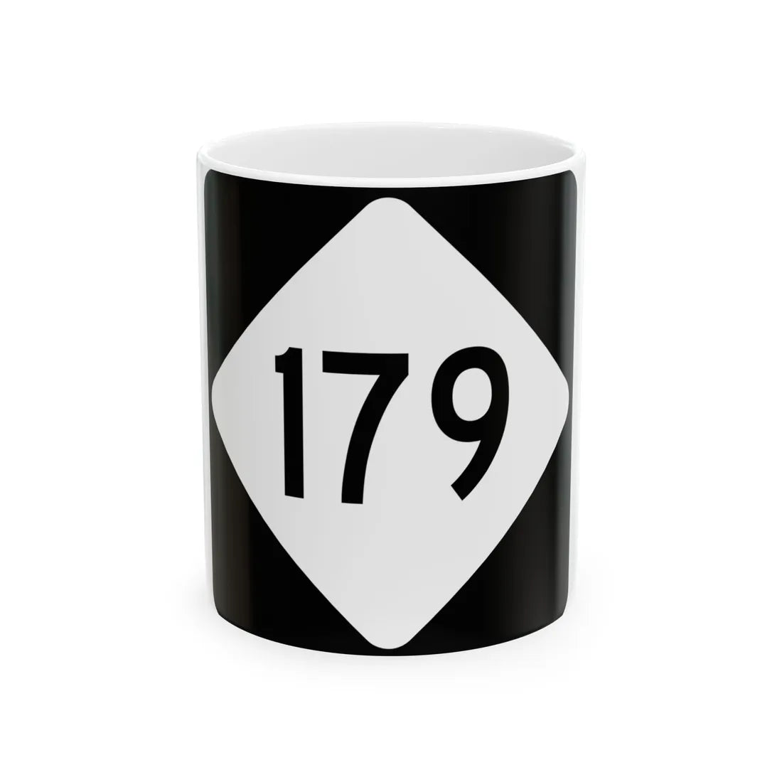 NC 179 (North Carolina) (Road Sign) White Coffee Mug 11oz - Go Mug Yourself