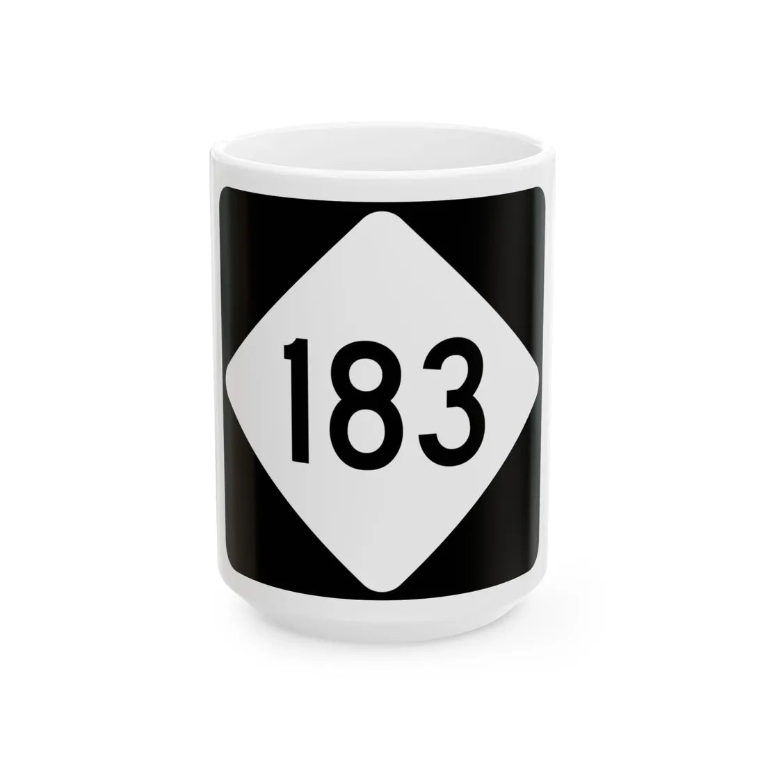 NC 183 (North Carolina) (Road Sign) White Coffee Mug 15oz - Go Mug Yourself