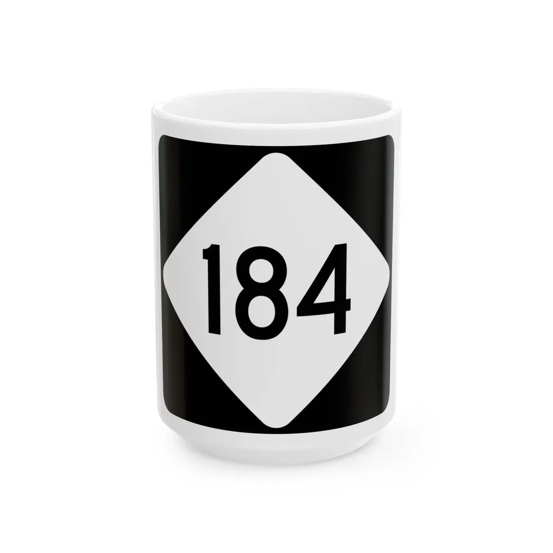 NC 184 (North Carolina) (Road Sign) White Coffee Mug 15oz - Go Mug Yourself