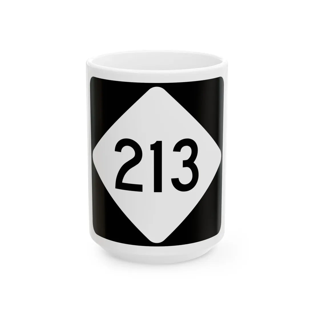 NC 213 (North Carolina) (Road Sign) White Coffee Mug 15oz - Go Mug Yourself