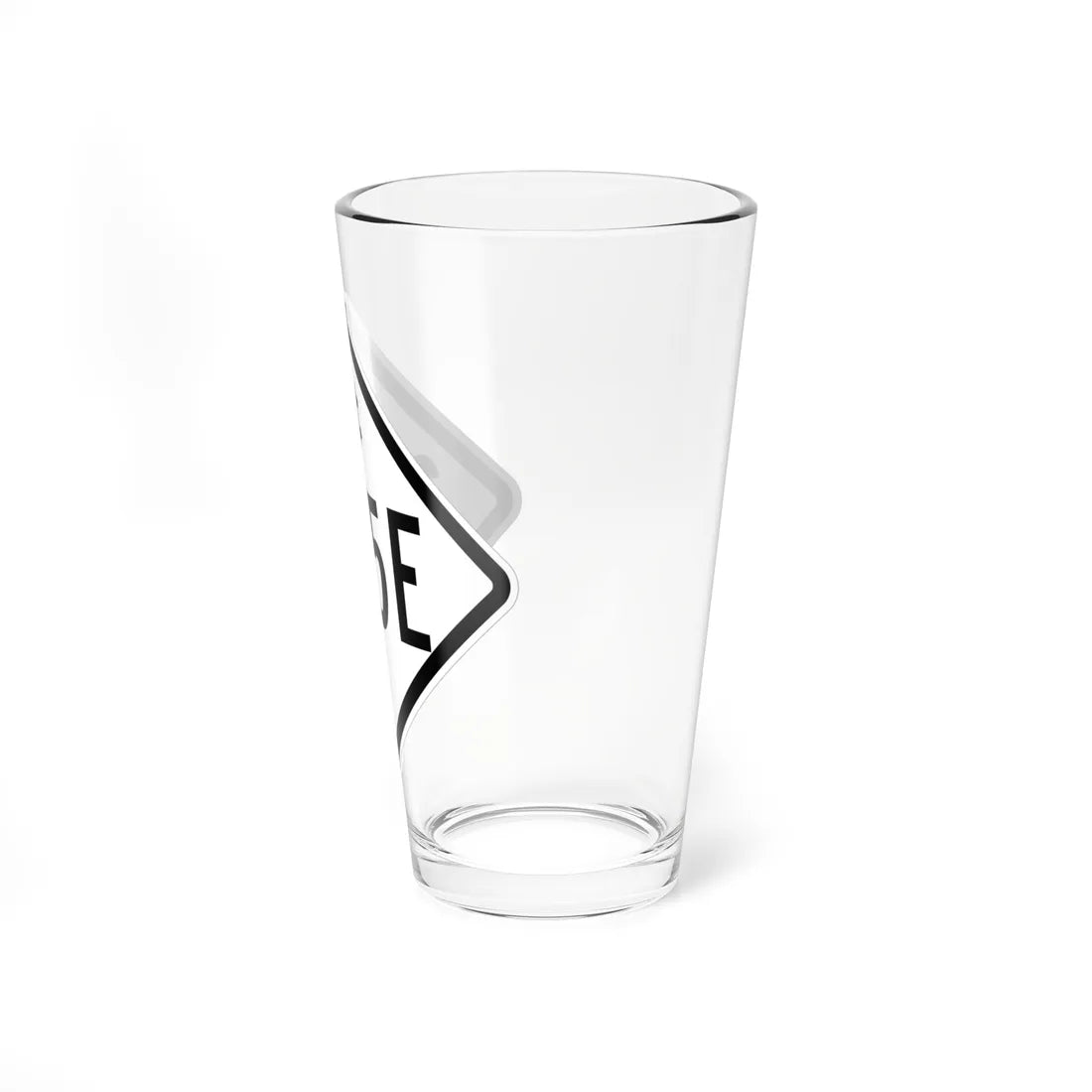 NC 345E 1957 (North Carolina) (Road Sign) Pint Glass 16oz - Go Mug Yourself