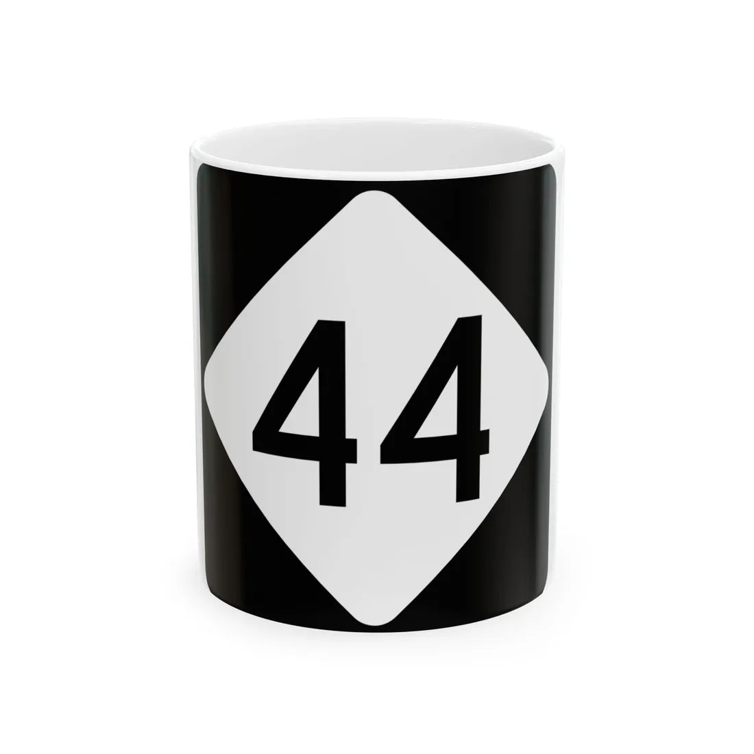 NC 44 (North Carolina) (Road Sign) White Coffee Mug 11oz - Go Mug Yourself