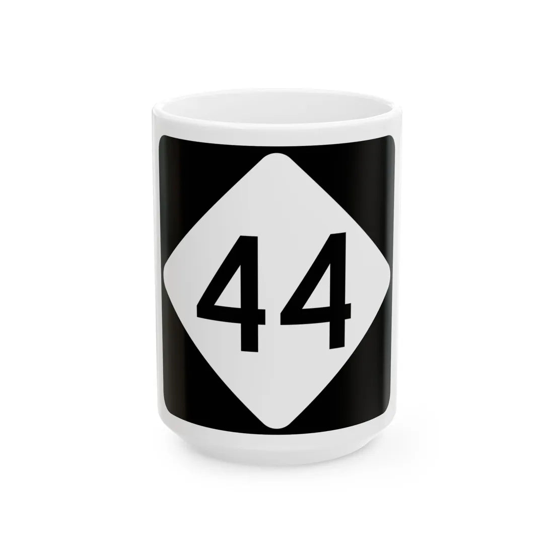 NC 44 (North Carolina) (Road Sign) White Coffee Mug 15oz - Go Mug Yourself