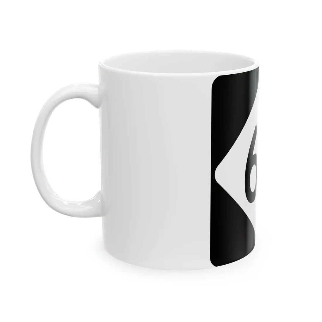 NC 60 (North Carolina) (Road Sign) White Coffee Mug - Go Mug Yourself
