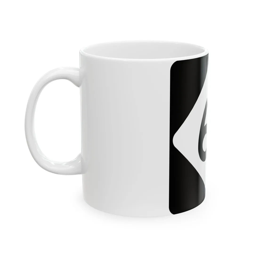 NC 61 (North Carolina) (Road Sign) White Coffee Mug - Go Mug Yourself