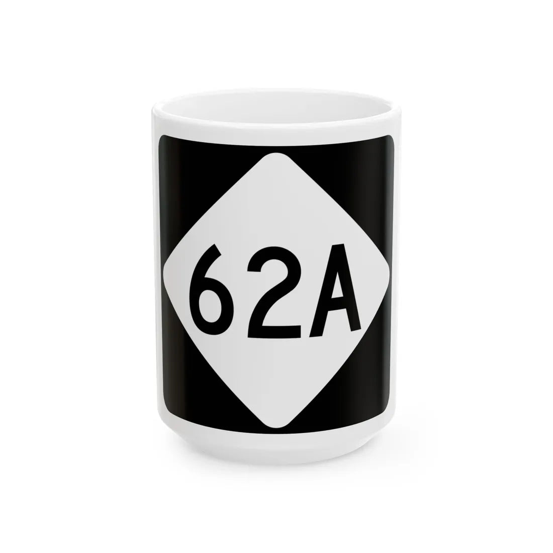 NC 62A (North Carolina) (Road Sign) White Coffee Mug 15oz - Go Mug Yourself