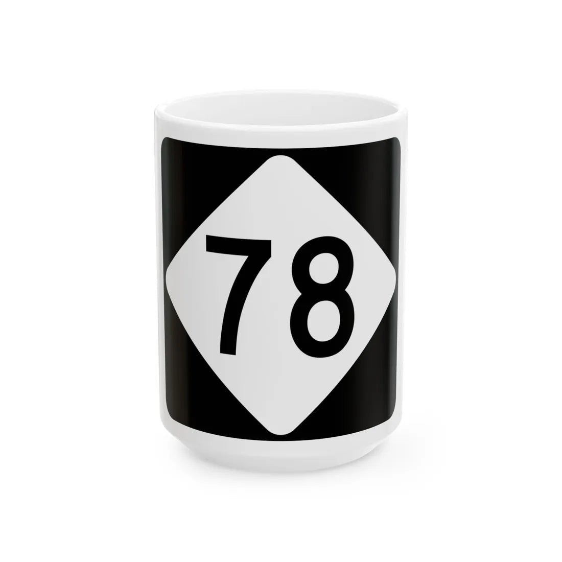 NC 78 (North Carolina) (Road Sign) White Coffee Mug 15oz - Go Mug Yourself