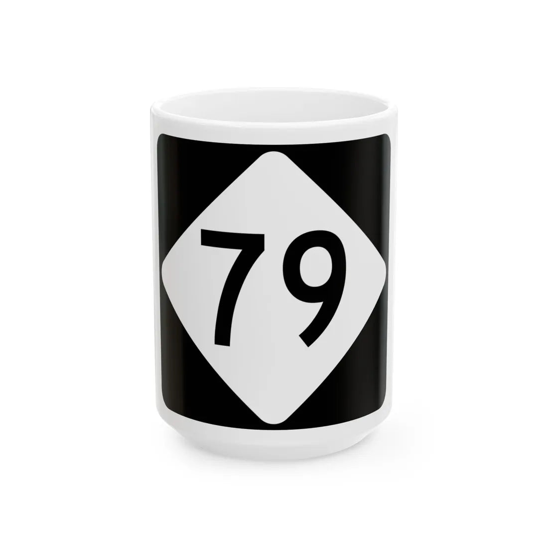 NC 79 (North Carolina) (Road Sign) White Coffee Mug 15oz - Go Mug Yourself