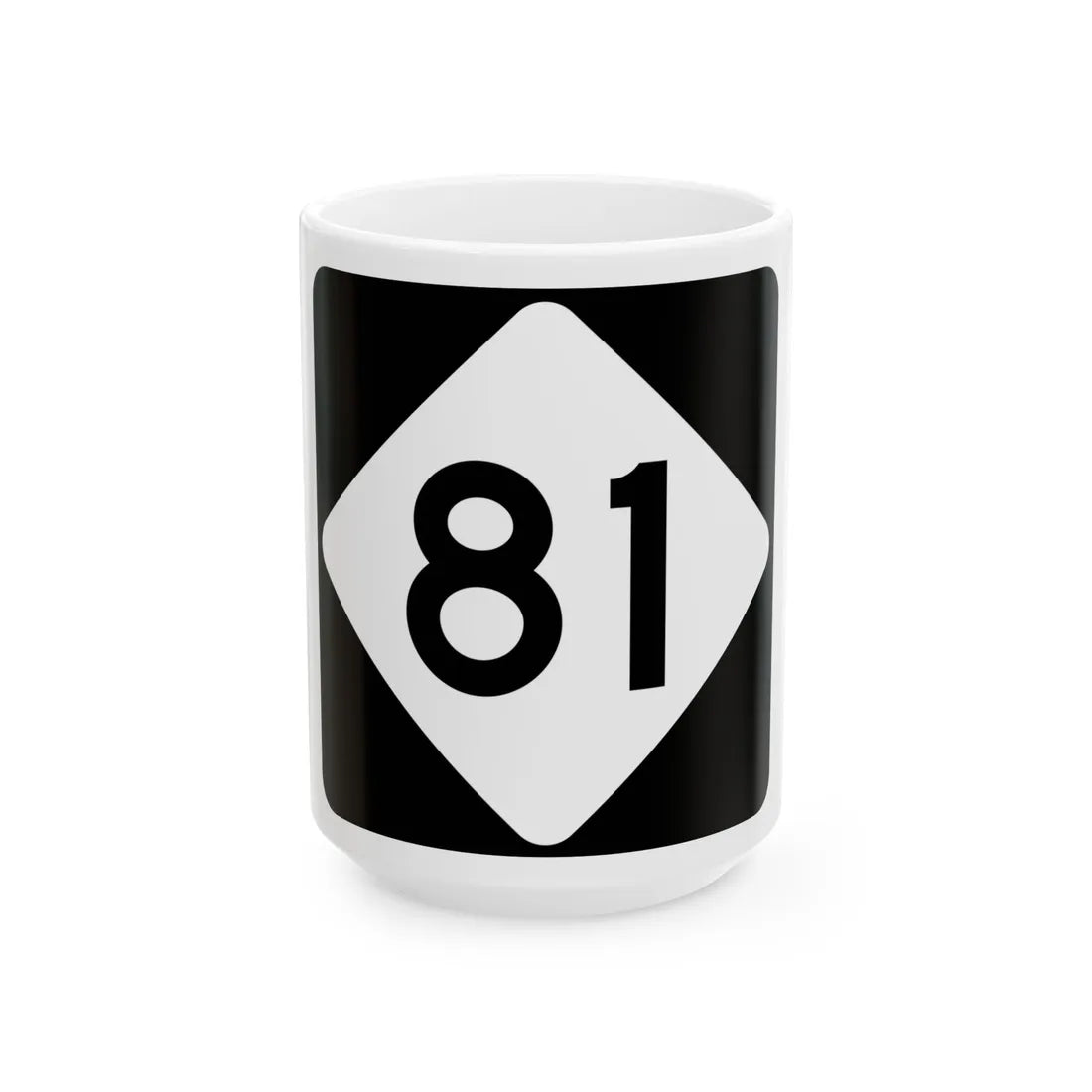 NC 81 (North Carolina) (Road Sign) White Coffee Mug 15oz - Go Mug Yourself