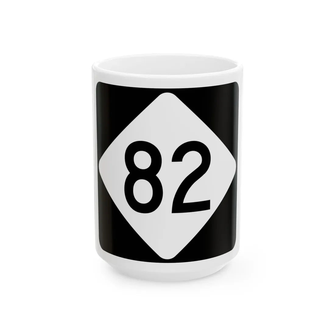 NC 82 (North Carolina) (Road Sign) White Coffee Mug 15oz - Go Mug Yourself