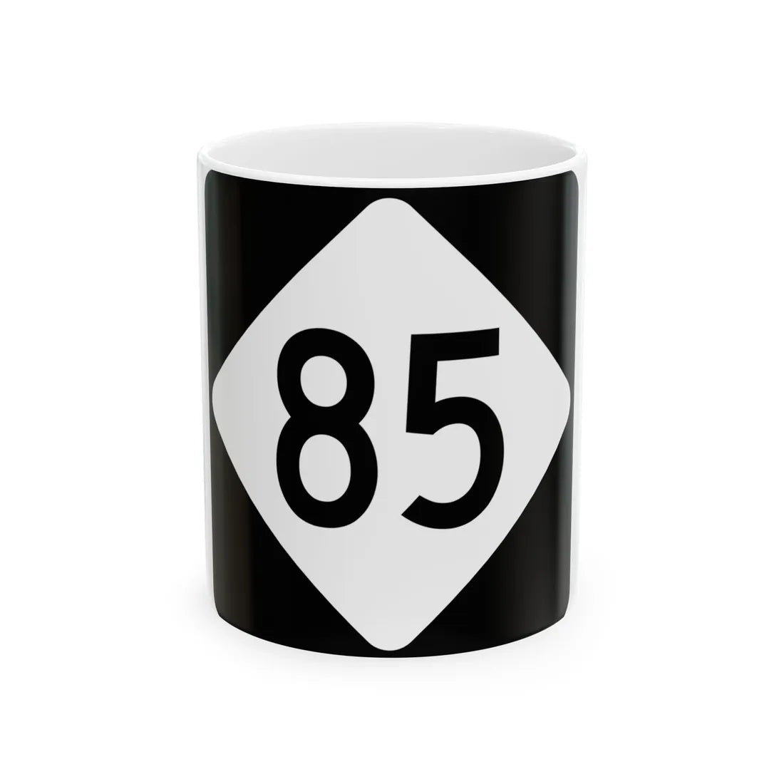 NC 85 (North Carolina) (Road Sign) White Coffee Mug 11oz - Go Mug Yourself
