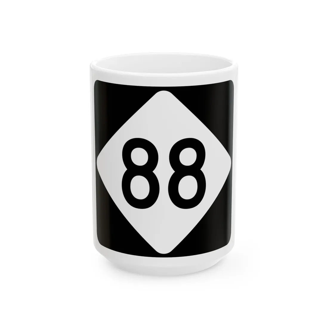 NC 88 (North Carolina) (Road Sign) White Coffee Mug 15oz - Go Mug Yourself