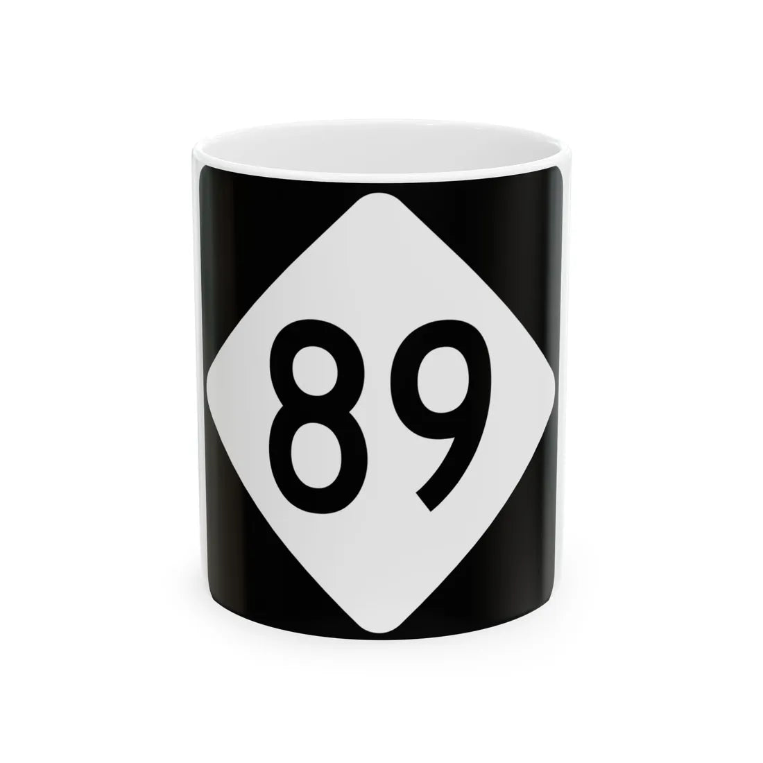 NC 89 (North Carolina) (Road Sign) White Coffee Mug 11oz - Go Mug Yourself