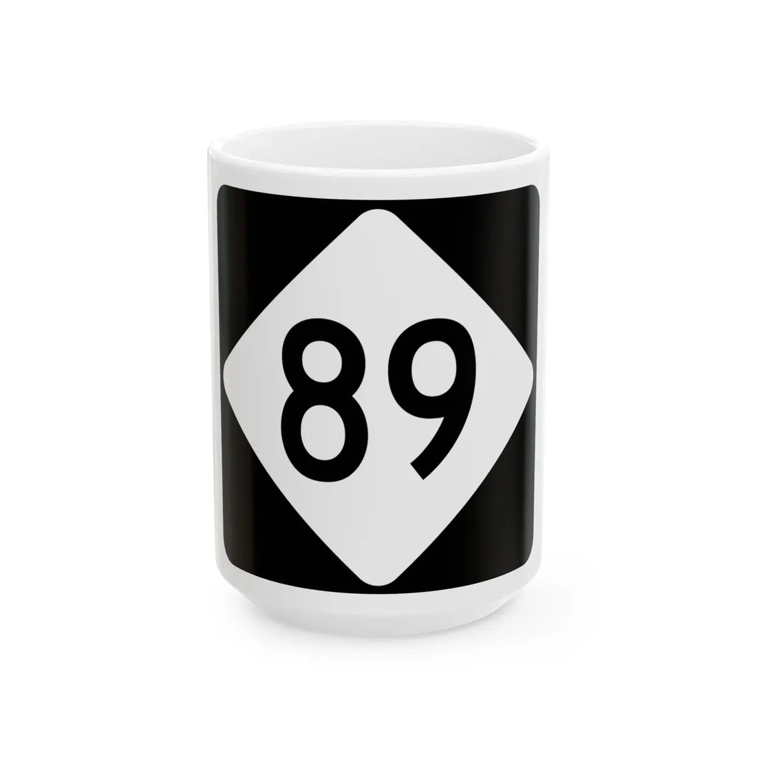 NC 89 (North Carolina) (Road Sign) White Coffee Mug 15oz - Go Mug Yourself