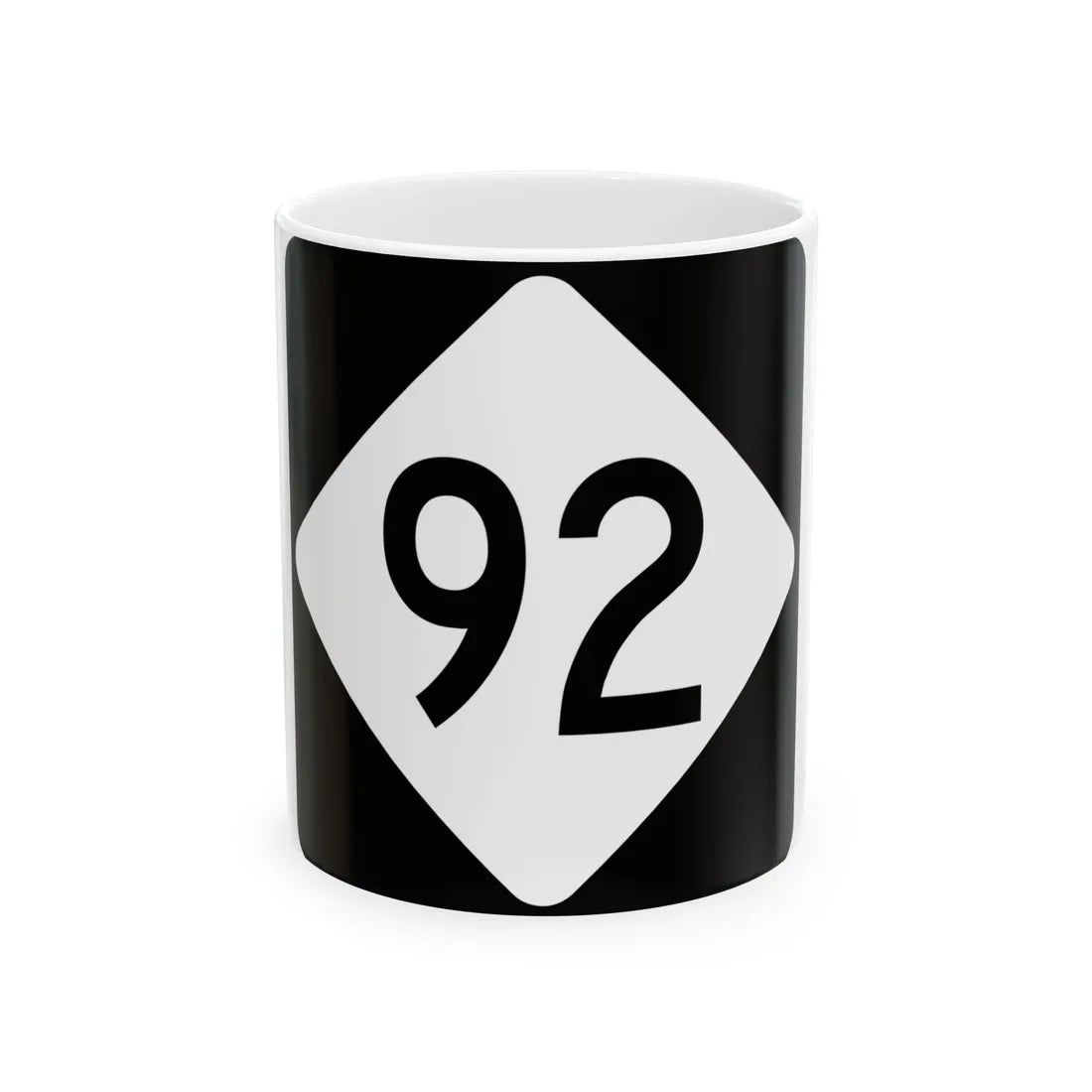 NC 92 (North Carolina) (Road Sign) White Coffee Mug 11oz - Go Mug Yourself