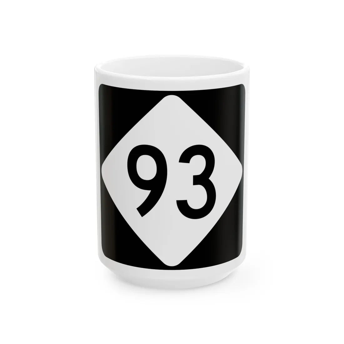NC 93 (North Carolina) (Road Sign) White Coffee Mug 15oz - Go Mug Yourself