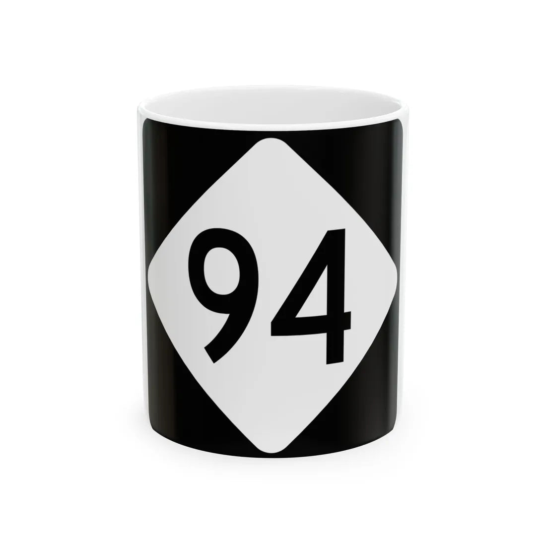 NC 94 (North Carolina) (Road Sign) White Coffee Mug 11oz - Go Mug Yourself