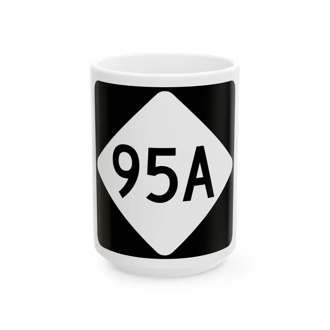 NC 95A (North Carolina) (Road Sign) White Coffee Mug 15oz - Go Mug Yourself