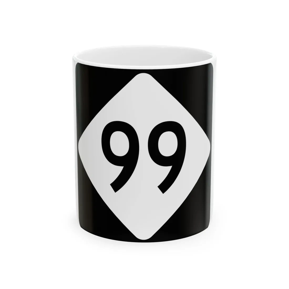 NC 99 (North Carolina) (Road Sign) White Coffee Mug 11oz - Go Mug Yourself