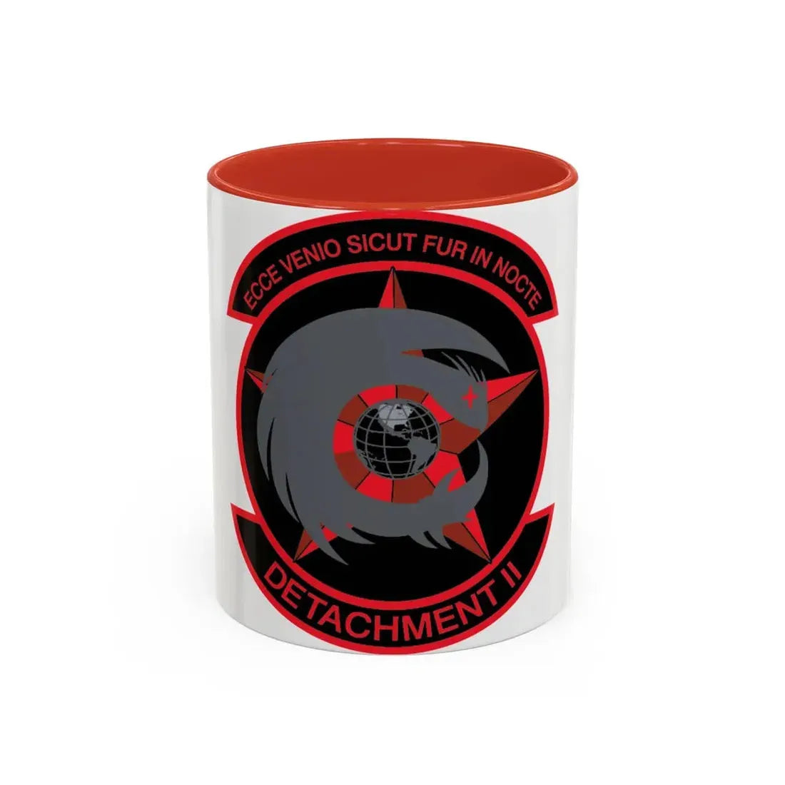 NCOIC Detachment 2 (U.S. Air Force) Accent Coffee Mug 11oz Red - Go Mug Yourself