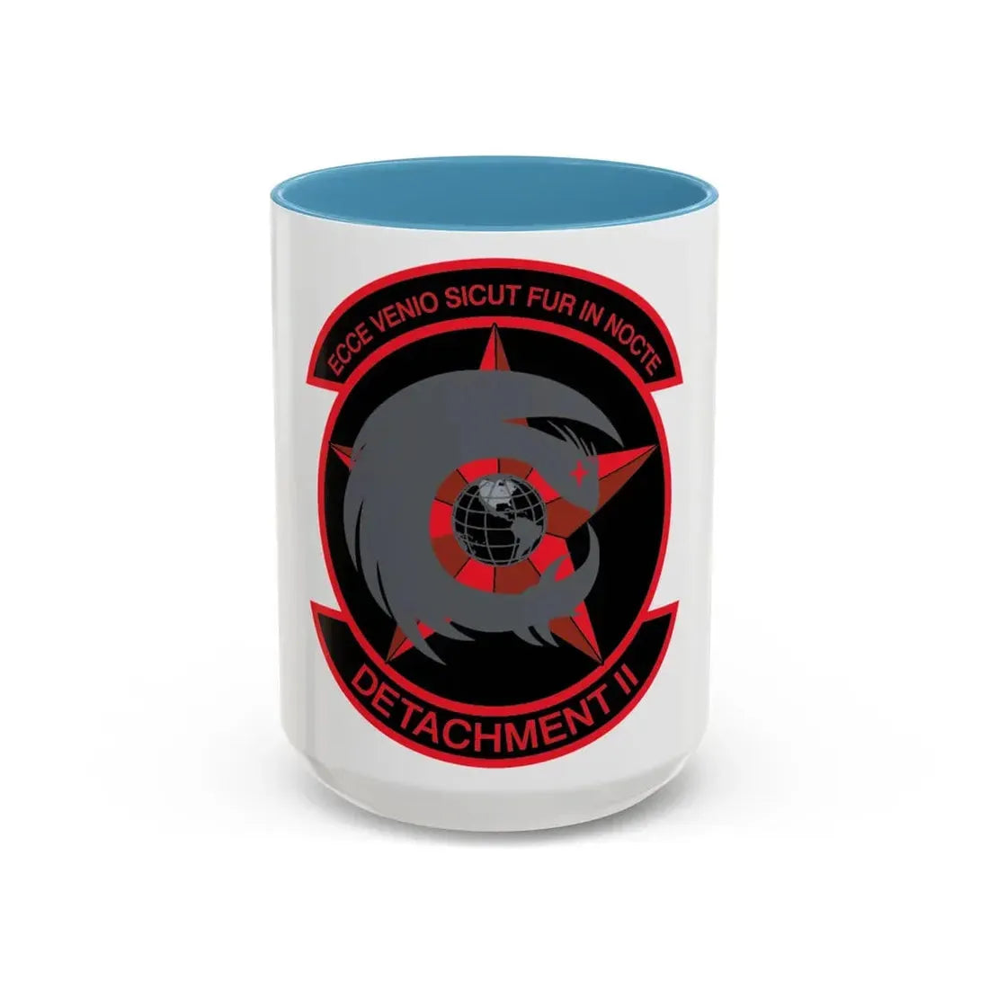 NCOIC Detachment 2 (U.S. Air Force) Accent Coffee Mug 15oz Light Blue - Go Mug Yourself