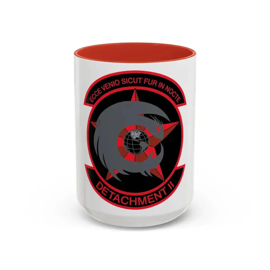 NCOIC Detachment 2 (U.S. Air Force) Accent Coffee Mug 15oz Red - Go Mug Yourself