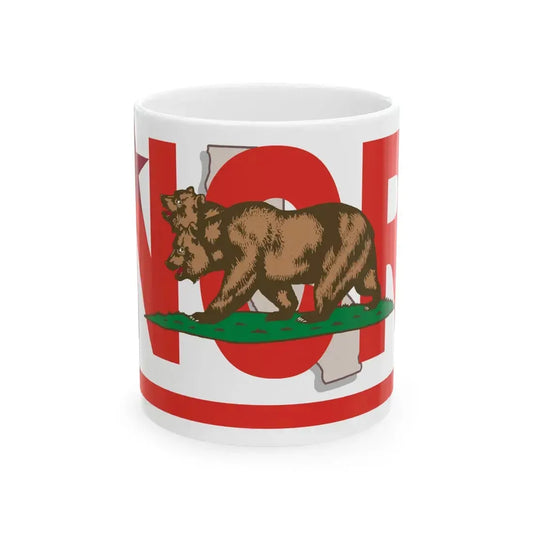 NCR Flag Fallout 2 (United States) White Coffee Mug 11oz - Go Mug Yourself