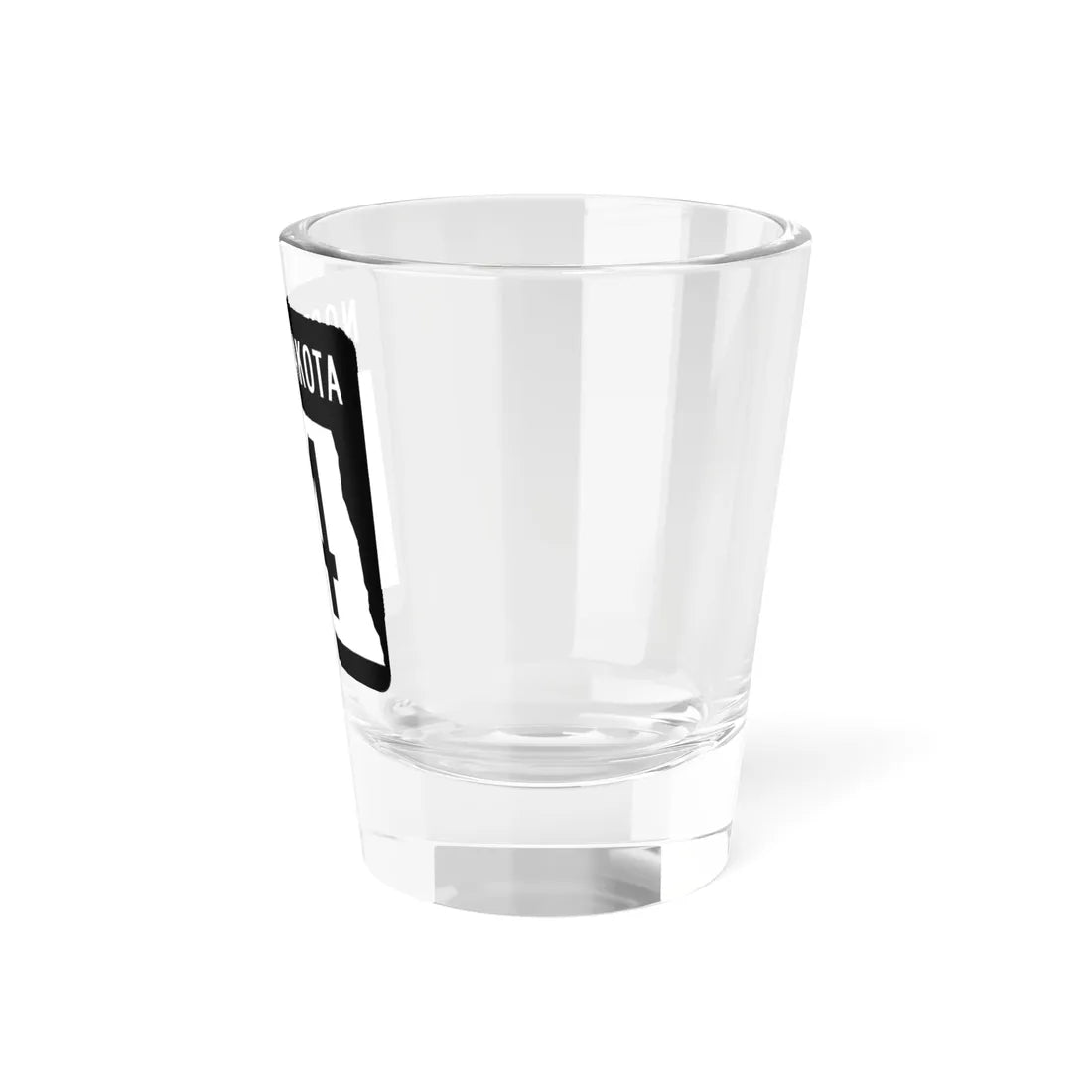 ND-14 2015 (North Dakota) (Road Sign) Shot Glass 1.5oz - Go Mug Yourself
