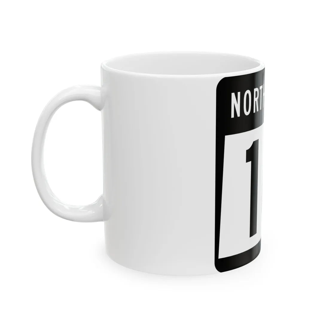 ND-16 2015 (North Dakota) (Road Sign) White Coffee Mug - Go Mug Yourself