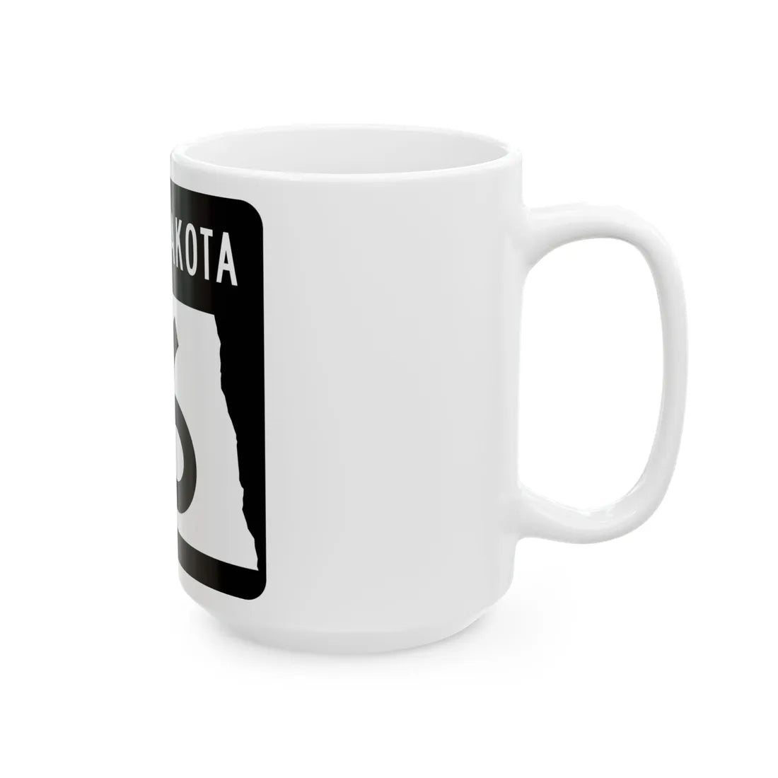 ND-16 2015 (North Dakota) (Road Sign) White Coffee Mug - Go Mug Yourself