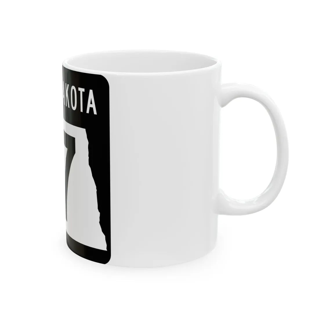 ND-17 2015 (North Dakota) (Road Sign) White Coffee Mug - Go Mug Yourself