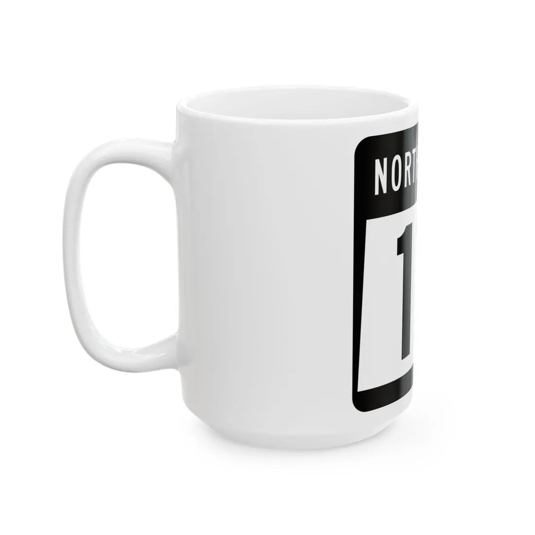 ND-17 2015 (North Dakota) (Road Sign) White Coffee Mug - Go Mug Yourself