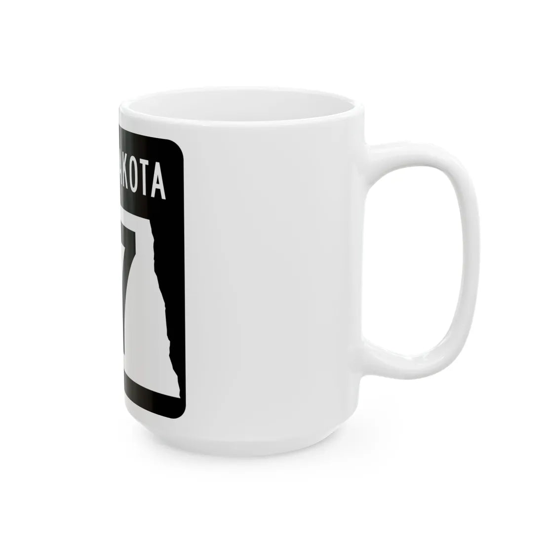 ND-17 2015 (North Dakota) (Road Sign) White Coffee Mug - Go Mug Yourself