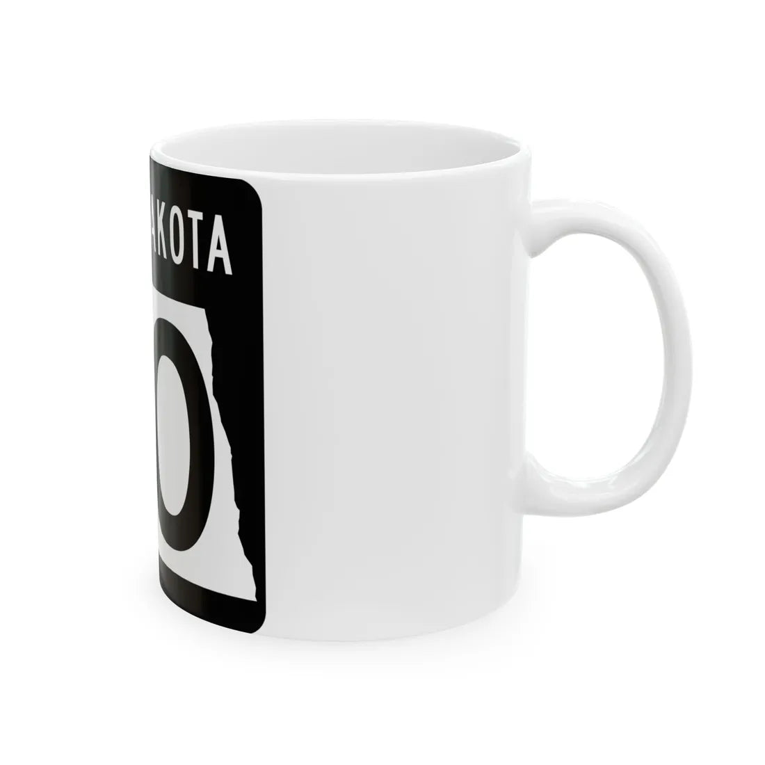 ND-20 2015 (North Dakota) (Road Sign) White Coffee Mug - Go Mug Yourself