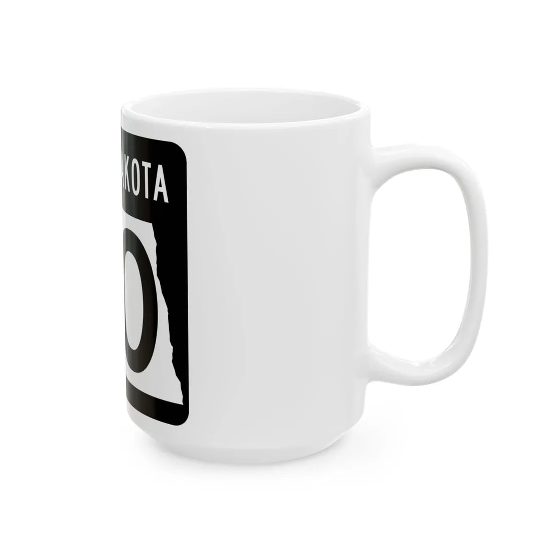 ND-20 2015 (North Dakota) (Road Sign) White Coffee Mug - Go Mug Yourself