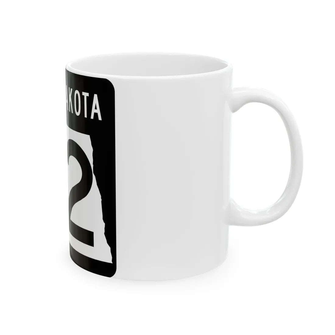 ND-22 2015 (North Dakota) (Road Sign) White Coffee Mug - Go Mug Yourself