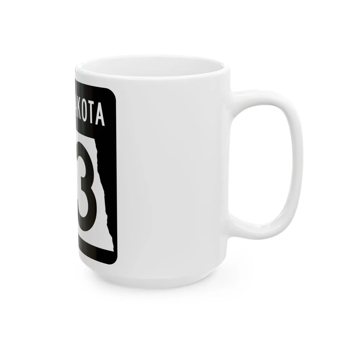 ND-23 2015 (North Dakota) (Road Sign) White Coffee Mug - Go Mug Yourself