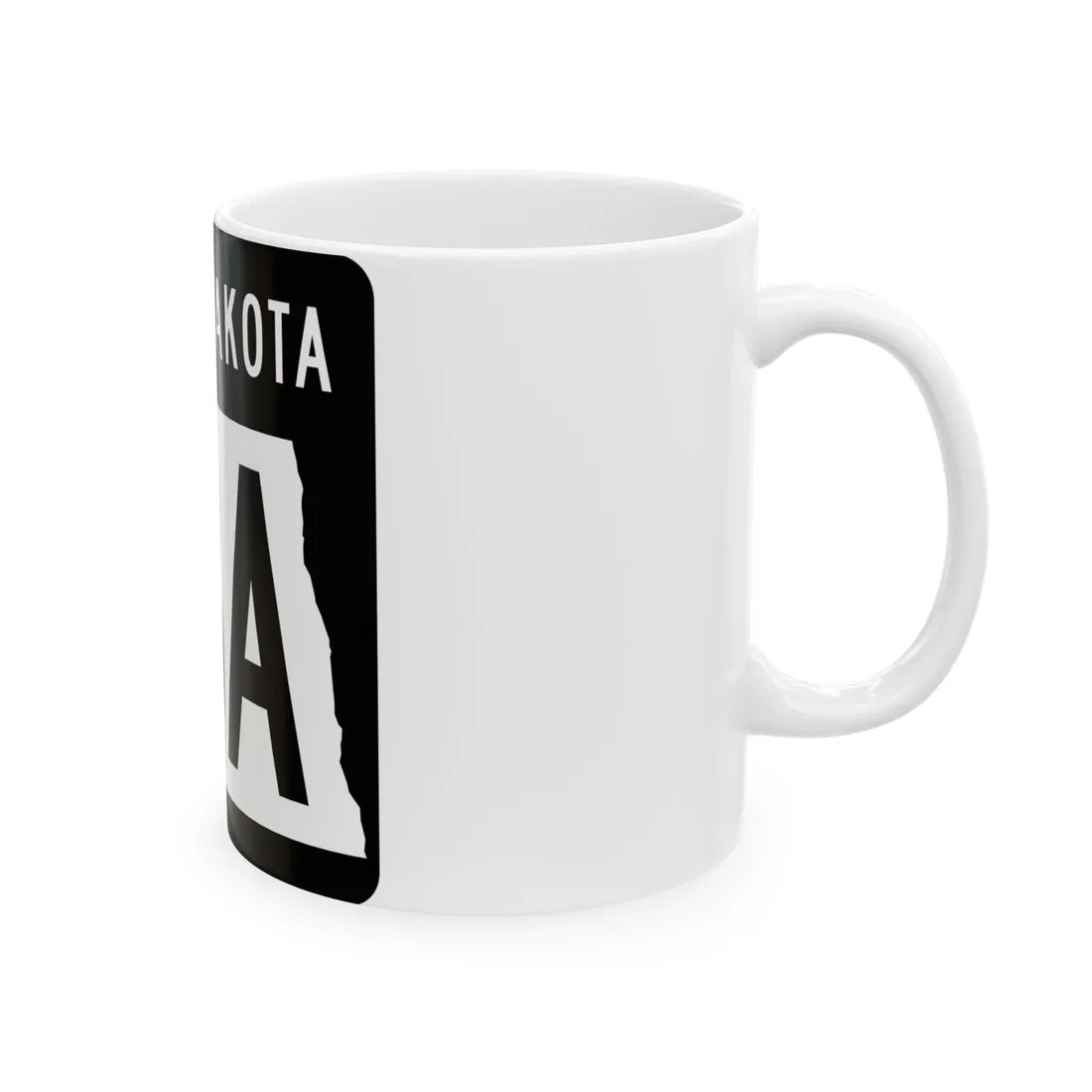 ND-23A 2015 (North Dakota) (Road Sign) White Coffee Mug - Go Mug Yourself
