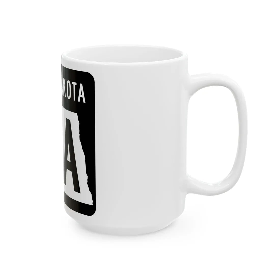 ND-23A 2015 (North Dakota) (Road Sign) White Coffee Mug - Go Mug Yourself