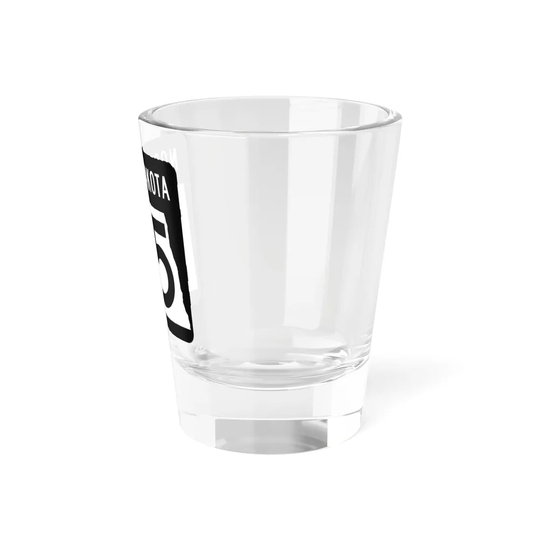 ND-25 2015 (North Dakota) (Road Sign) Shot Glass 1.5oz - Go Mug Yourself