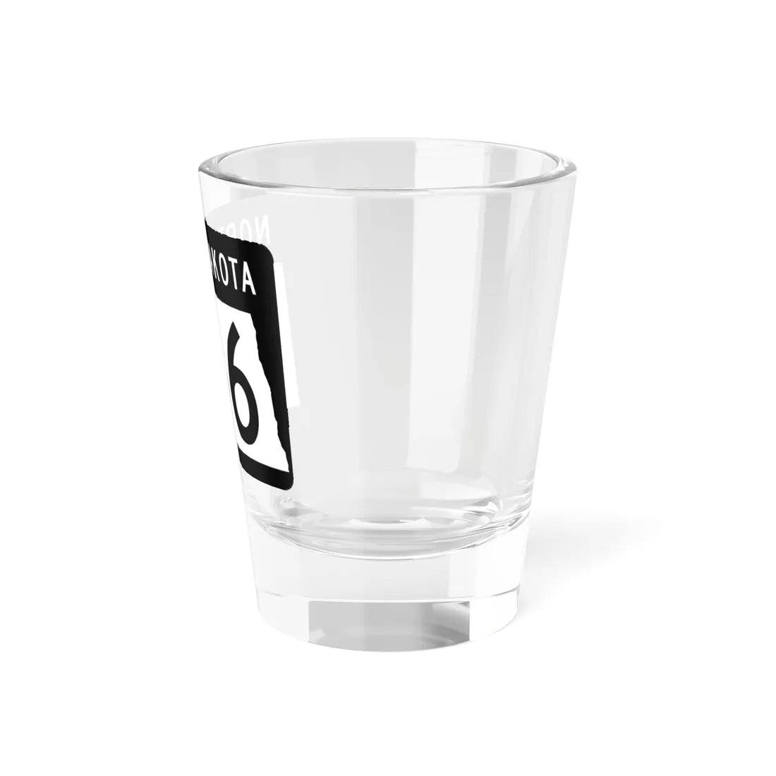 ND-256 2015 (North Dakota) (Road Sign) Shot Glass 1.5oz - Go Mug Yourself