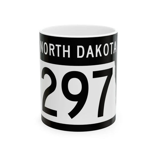 ND-297 2015 (North Dakota) (Road Sign) White Coffee Mug 11oz - Go Mug Yourself