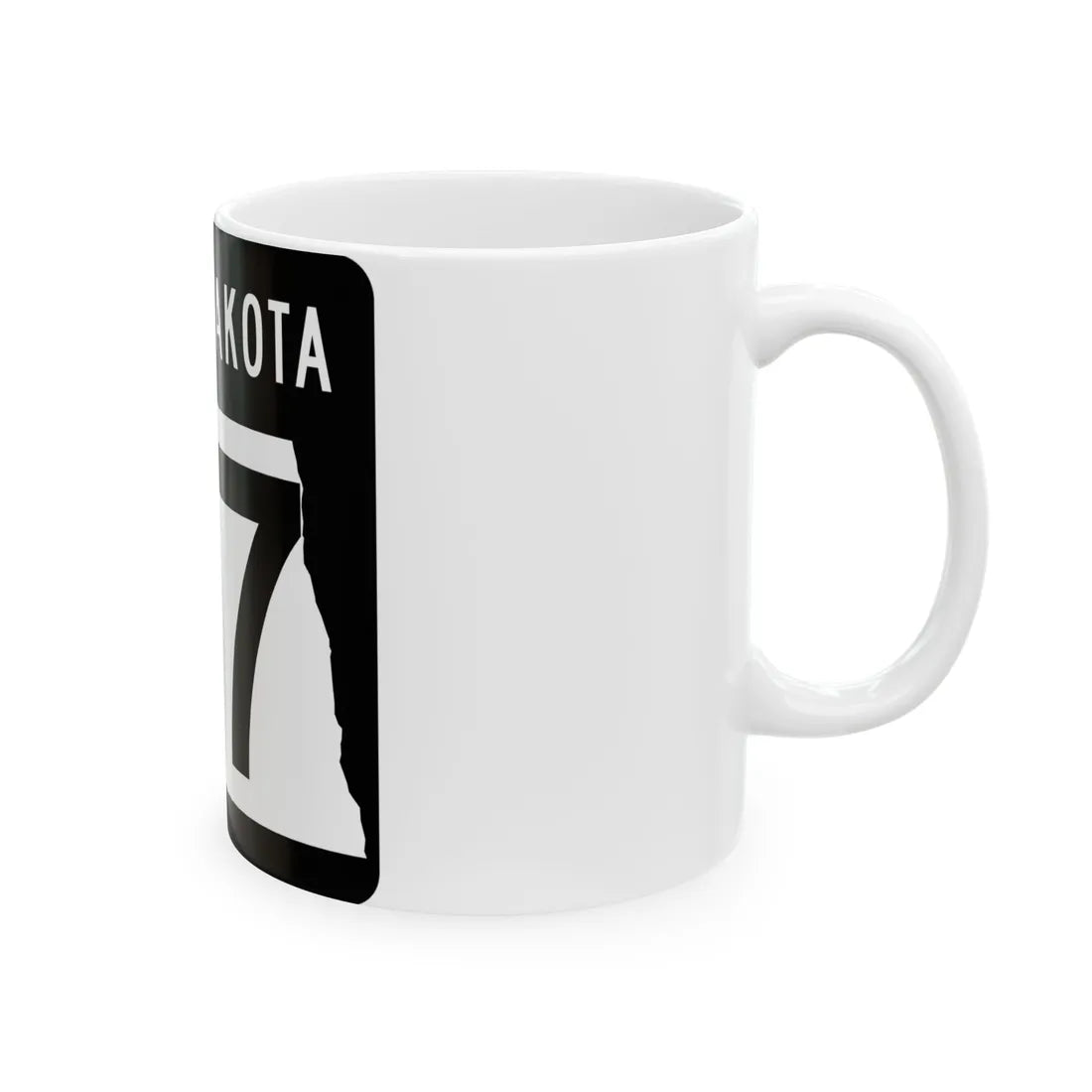 ND-57 2015 (North Dakota) (Road Sign) White Coffee Mug - Go Mug Yourself