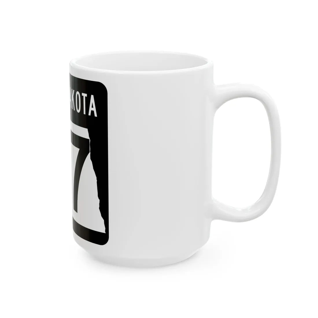 ND-57 2015 (North Dakota) (Road Sign) White Coffee Mug - Go Mug Yourself