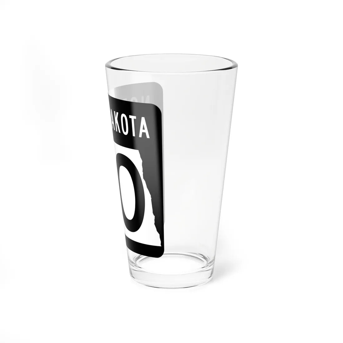 ND-60 2015 (North Dakota) (Road Sign) Pint Glss 16oz - Go Mug Yourself