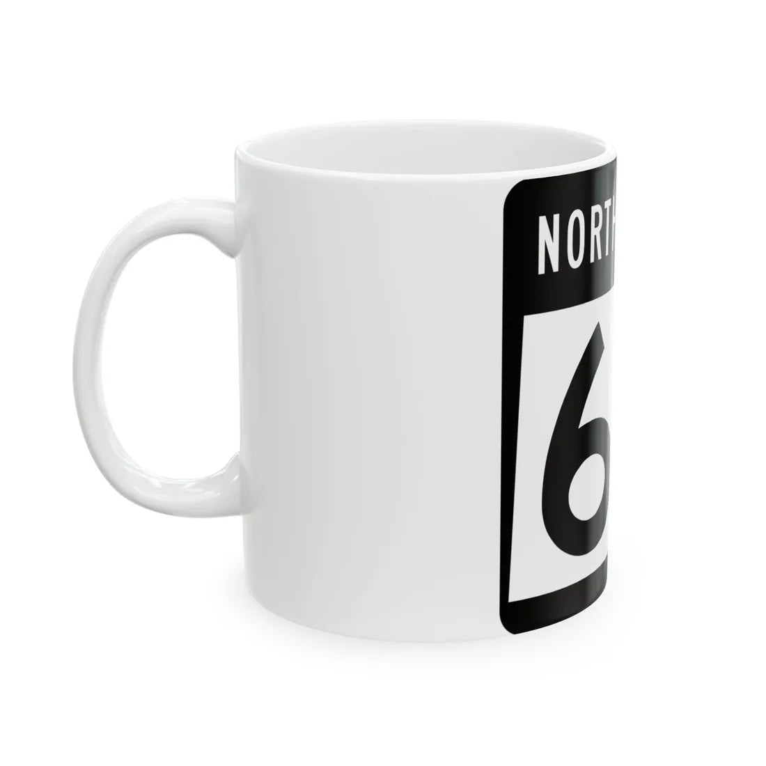 ND-67 2015 (North Dakota) (Road Sign) White Coffee Mug - Go Mug Yourself